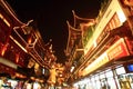 The Old City Gods Temple at night in Shanghai YuYuan