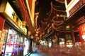 The Old City Gods Temple at night in Shanghai YuYuan