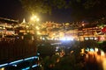 The Old City Gods Temple at night in Shanghai YuYuan