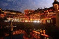 The Old City Gods Temple at night in Shanghai YuYuan