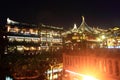 The Old City Gods Temple at night in Shanghai YuYuan