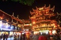 The Old City Gods Temple at night in Shanghai YuYuan