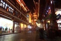 The Old City Gods Temple at night in Shanghai YuYuan