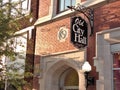 Old City Hall sign in downtown Sapulpa, Oklahoma