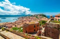 Old city and harbor Portoferraio, Elba island, Italy