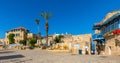 Old City of Jaffa historic quarter with Zodiac Signs Fountain at Kikar Kdumim square in Tel Aviv Yafo, Israel Royalty Free Stock Photo