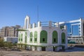 Old city in Jeddah, Saudi Arabia known as `Historical Jeddah`. Old and heritage Church building and roads in Jeddah.Saudi Arabia