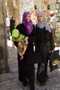 Old City, Jerusalem, Israel - Two Arab Women Royalty Free Stock Photo