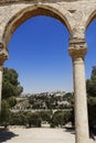 Mount of Olives from Dome of the Rock Royalty Free Stock Photo