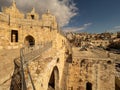 The Old City of Jerusalem Seen from the Ramparts Walk Royalty Free Stock Photo