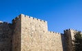 The Old City of Jerusalem surrounded by wall. Near Jaffa Gate Royalty Free Stock Photo