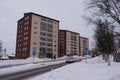 The old city in Kiruna, Norrbotten in Swedish Lapland. Photographed 17 October, 2023. Royalty Free Stock Photo