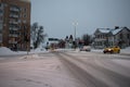 The old city in Kiruna, Norrbotten in Swedish Lapland. Photographed 17 October, 2023. Royalty Free Stock Photo