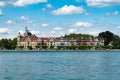 The old city of Konstanz on Lake Constance with historic buildings and lakefront view Royalty Free Stock Photo