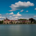 The old city of Konstanz on Lake Constance with historic buildings and lakefront view Royalty Free Stock Photo