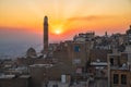 Old city of Mardin cityscape during sunset, Mardin, Turkey