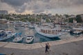 The old city Marina at the foot of Kaleici old town in Antalya, Turkey.