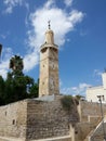 Sidna Omar Mosque with minaret Royalty Free Stock Photo