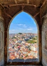 panorama of the old city of Lisbon Royalty Free Stock Photo