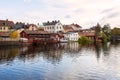 Old city by the river in Eskilstuna, Sweden