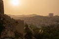 Old city of Sanliurfa, Turkey at sunset.