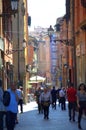 Old city street Bologna Italy