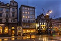 Old City Street Twinnings Tea Shop Nght London England