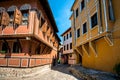 Old city street view in Plovdiv Royalty Free Stock Photo