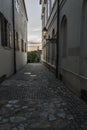 Old city streets and buildings Royalty Free Stock Photo