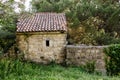 Old city. Sunny view of ruins of citadel in Stari Bar town on Bar city in Montenegro