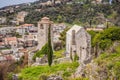 Old city. Sunny view of ruins of citadel in Stari Bar town near Bar city, Montenegro