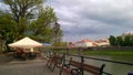 Old city view, riverside,Uzhhorod, Transcarpathia