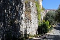 Old City Wall, Mera del Barbarossa, Via Del Colle, Genoa, Italy.