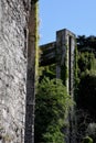 Old City Wall, Mura del Barbarossa, Via del Colle, Genoa, Italy Royalty Free Stock Photo