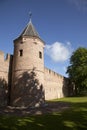 Old city wall and tower in Amersfoort Royalty Free Stock Photo