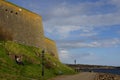 Old city wall of Varberg Sweden