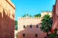 Old city walls surrounding the Medina district, Marrakech Royalty Free Stock Photo