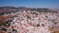 The old city of Zefat Aerial view