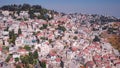 The old city of Zefat Aerial view