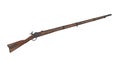 Old Civil War Musket Isolated