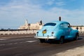 Old classic american car in Havana Royalty Free Stock Photo