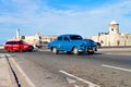 Old classic american car in Havana Royalty Free Stock Photo