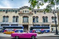 Old classic American car in Havana Cuba Royalty Free Stock Photo