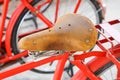 Old classic bicycle seat