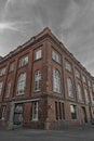 Old classic brick building in Wellington, capital city of New Zealand Royalty Free Stock Photo