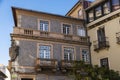 Old classic building with blue azulejo tiles, Oporto, Portugal