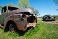 Old Classic Car, Junk Yard Royalty Free Stock Photo