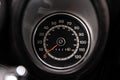 Old classic car speedometer and odometer. Vintage car