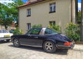 Old classic vintage veteran German convertible sports car Porsche 911 Carrera