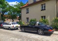 Old classic vintage veteran German convertible sports car Porsche 911 Carrera